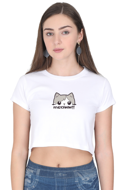 Meoww Crop Top